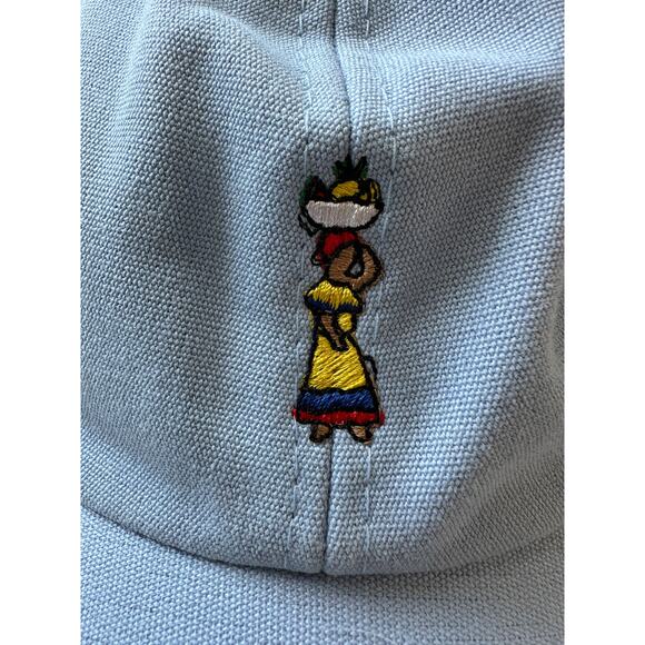 Kowu Light Blue Colombian Embroidered Adjustable Baseball Cap - Picture 2 of 13